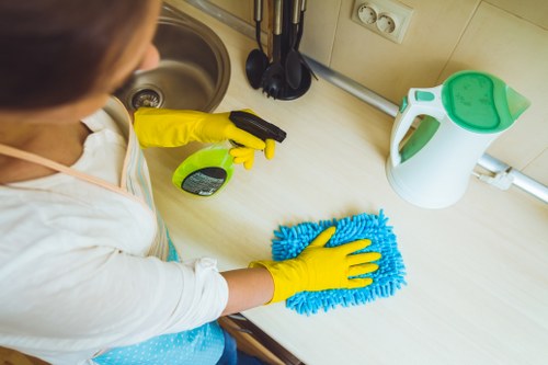 Hot water extraction equipment used for carpet cleaning